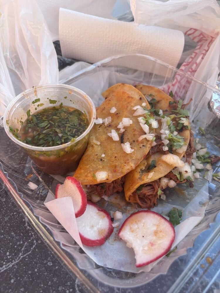 Tacos with consomé